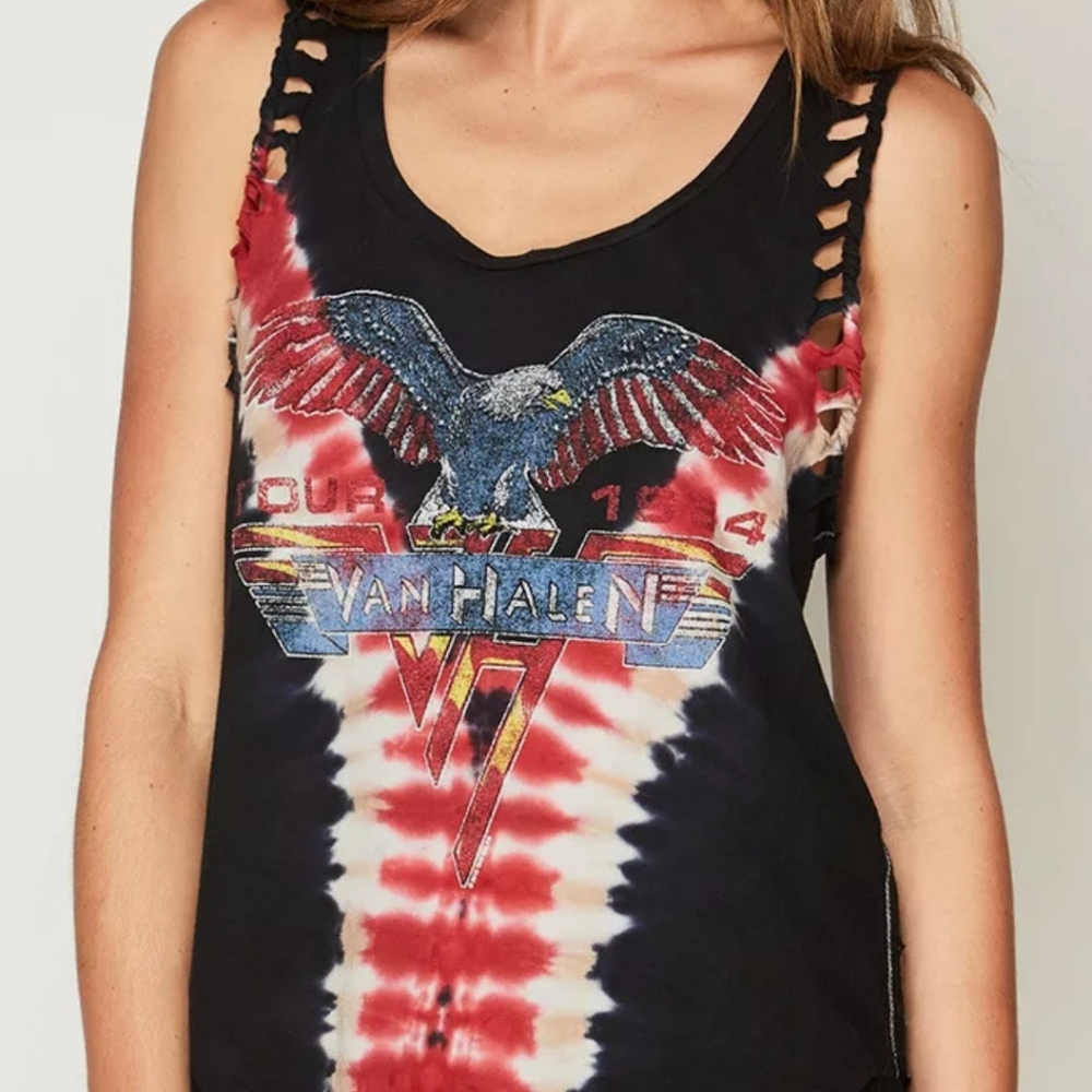 Trunk LTD Van Halen Tie Dye Tank Top Size M